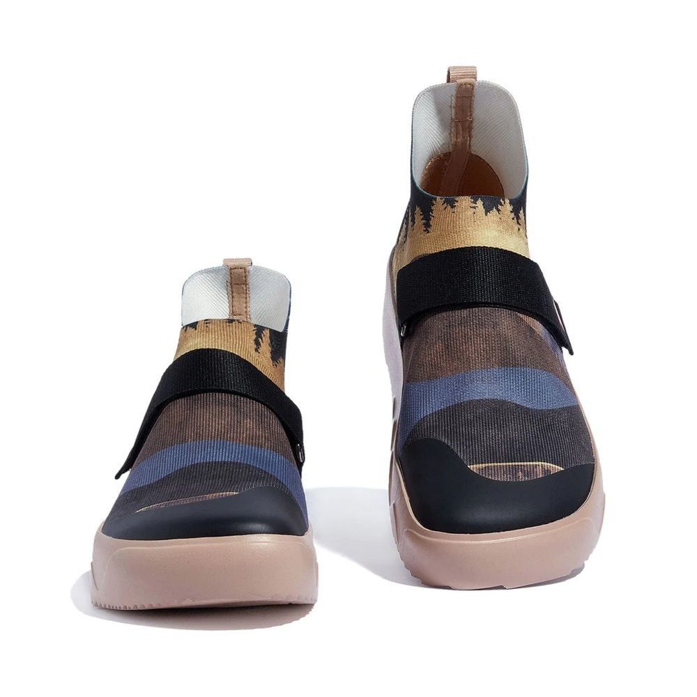 UIN Men's Shoes Slip On Knitted Comfort Sneaker(Fuerteventura - Nature Mood) - Picture 3 of 8